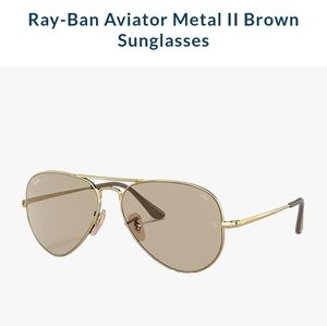 Ray ban photo-chromic aviator glasses
